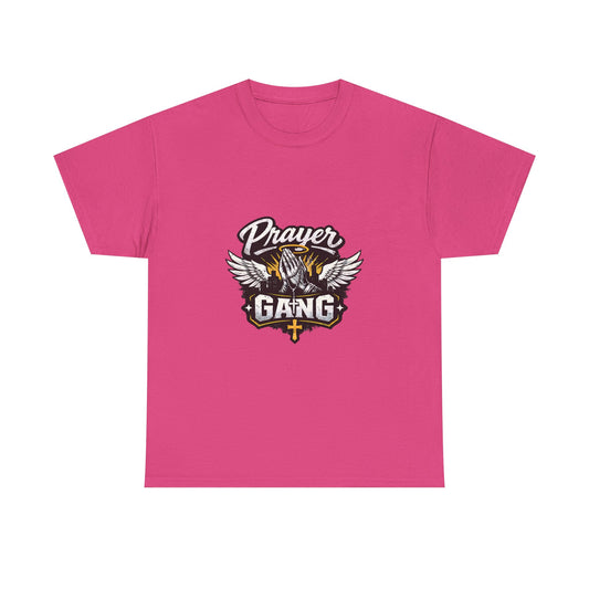 Prayer Gang Tee | Christian faith cross wings design