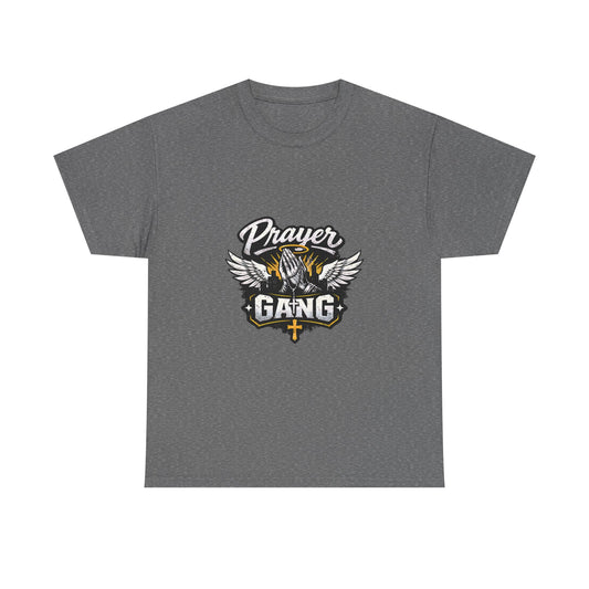 Prayer Gang Tee | Christian faith cross wings design