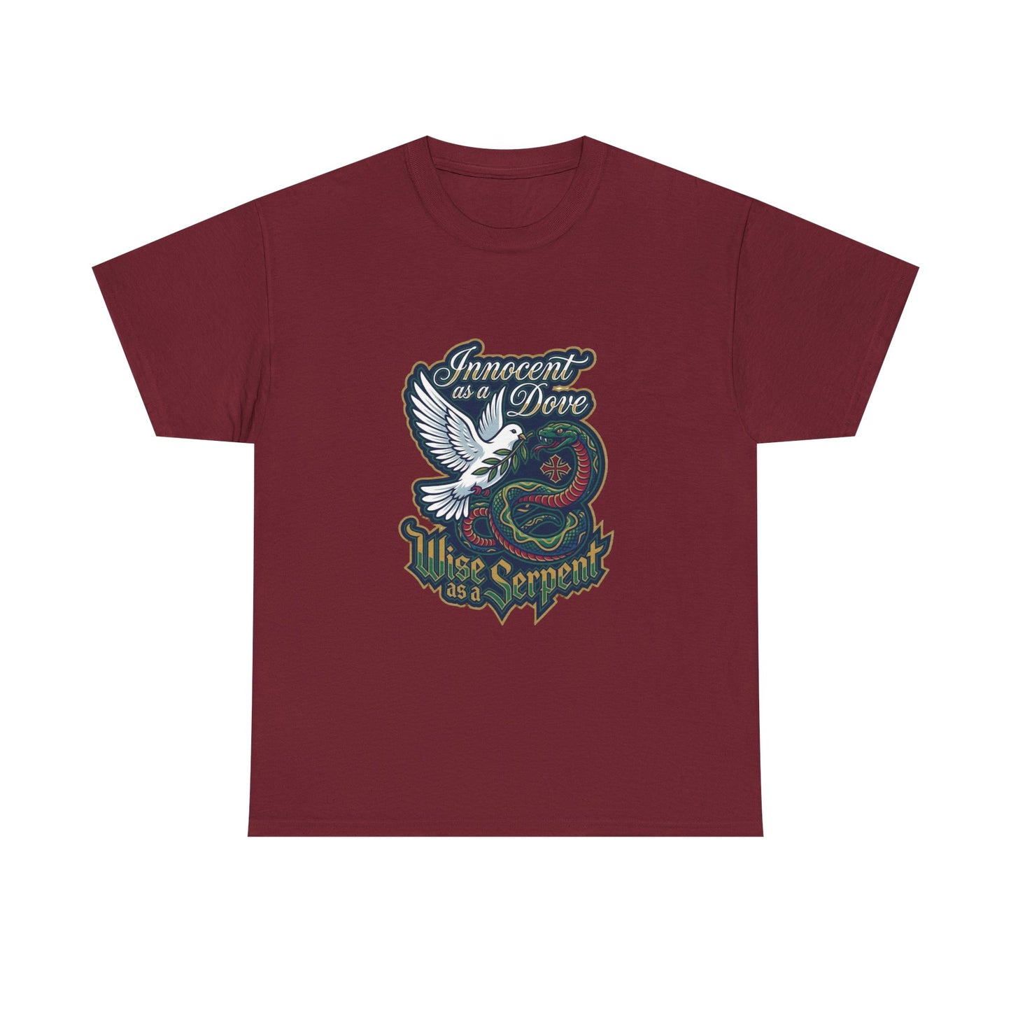 Innocent as a Dove Wise as a Serpent Tee | Dove and Serpent Graphic Shirt
